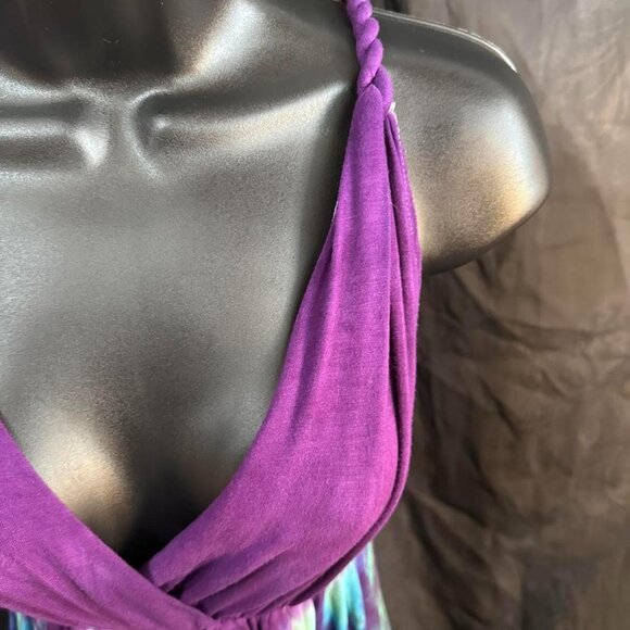 Beautiful Hand Dyed Tie Dye Sun Dress - Picture 4 of 5